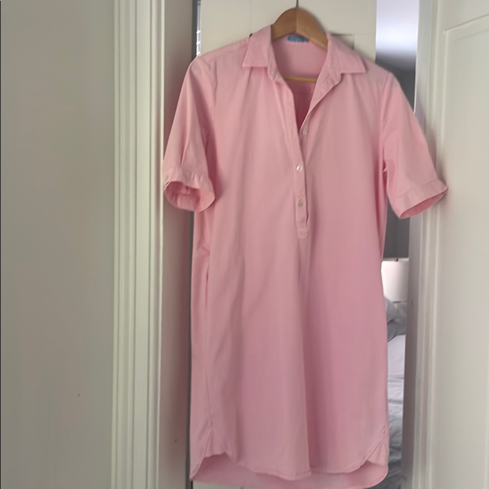 j. McLaughlin shirt dress pink